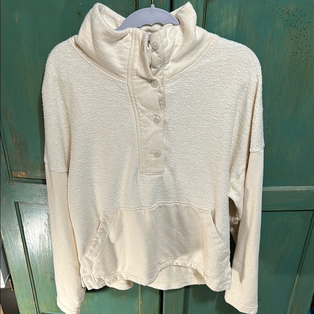 REI Cooperative Cream Button-Up Pullover